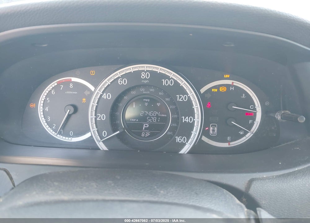 2013 HONDA ACCORD EX-L VIN: 1HGCR2F89DA035102