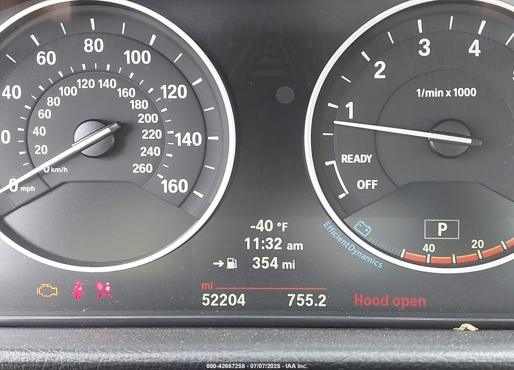 2014 BMW 328I VIN: WBA3B5C51EP652634