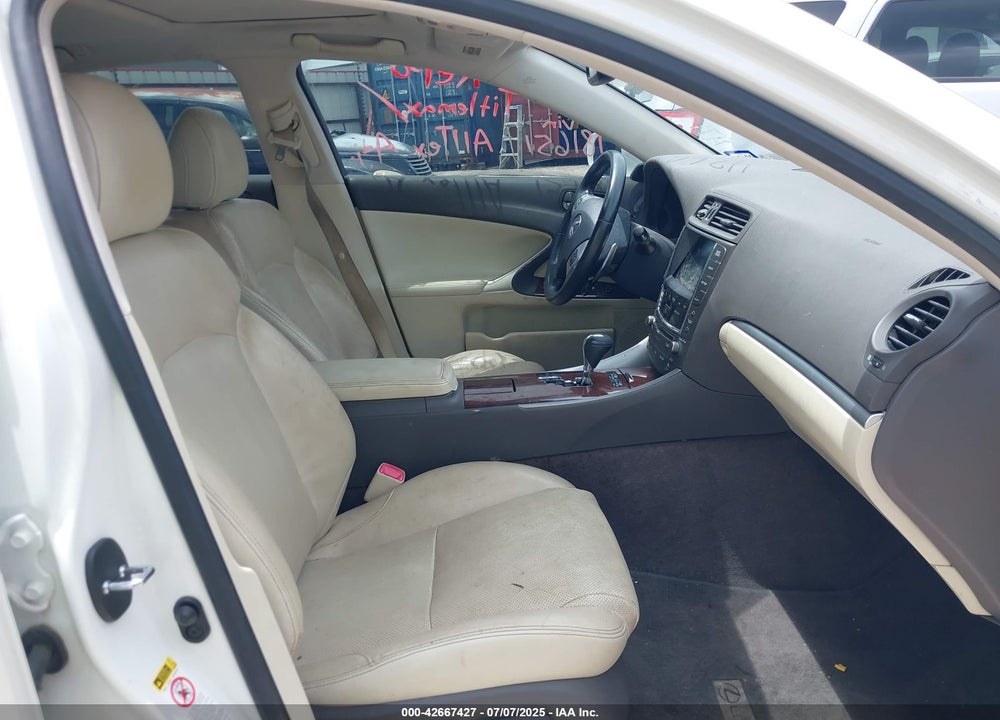 2012 LEXUS IS250 VIN: JTHBF5C21C5181651