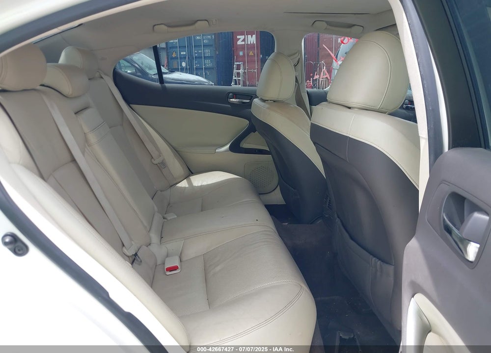 2012 LEXUS IS250 VIN: JTHBF5C21C5181651