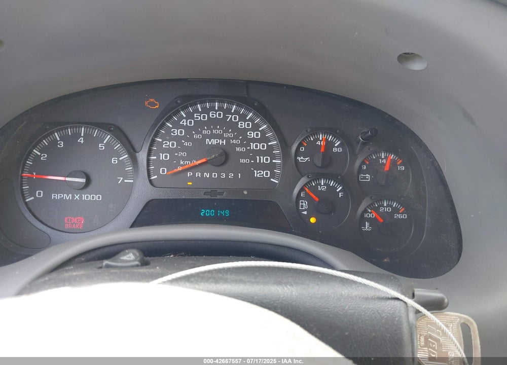 2007 CHEVROLET TRAILBLAZER VIN: 1GNDT13S672150485