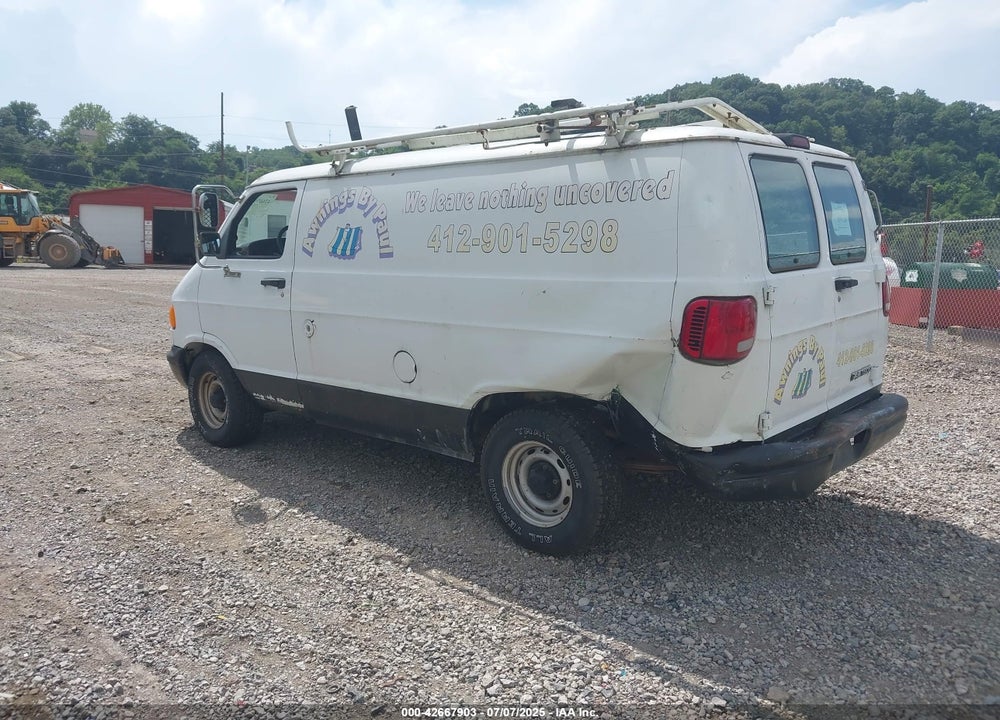 2002 DODGE RAM VAN 1500 CONVERSION VIN: 2B7HB11X52K128184