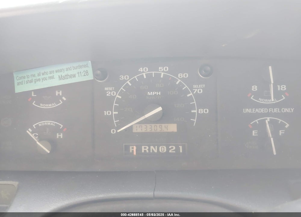 1995 FORD F150 VIN: 1FTEX14N0SKA50630