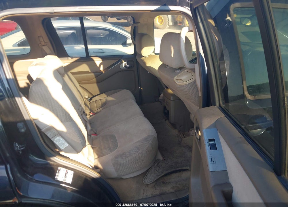 2007 NISSAN PATHFINDER VIN: 5N1AR18U87C643711
