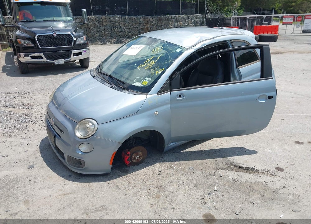 2013 FIAT 500 SPORT VIN: 3C3CFFBR8DT587247