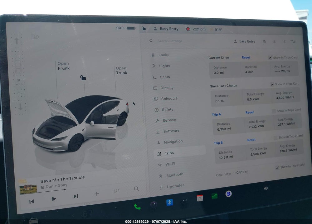 2024 TESLA MODEL 3 LONG RANGE DUAL MOTOR ALL-WHEEL DRIVE/REAR-WHEEL DRIVE VIN: 5YJ3E1EAXRF757802