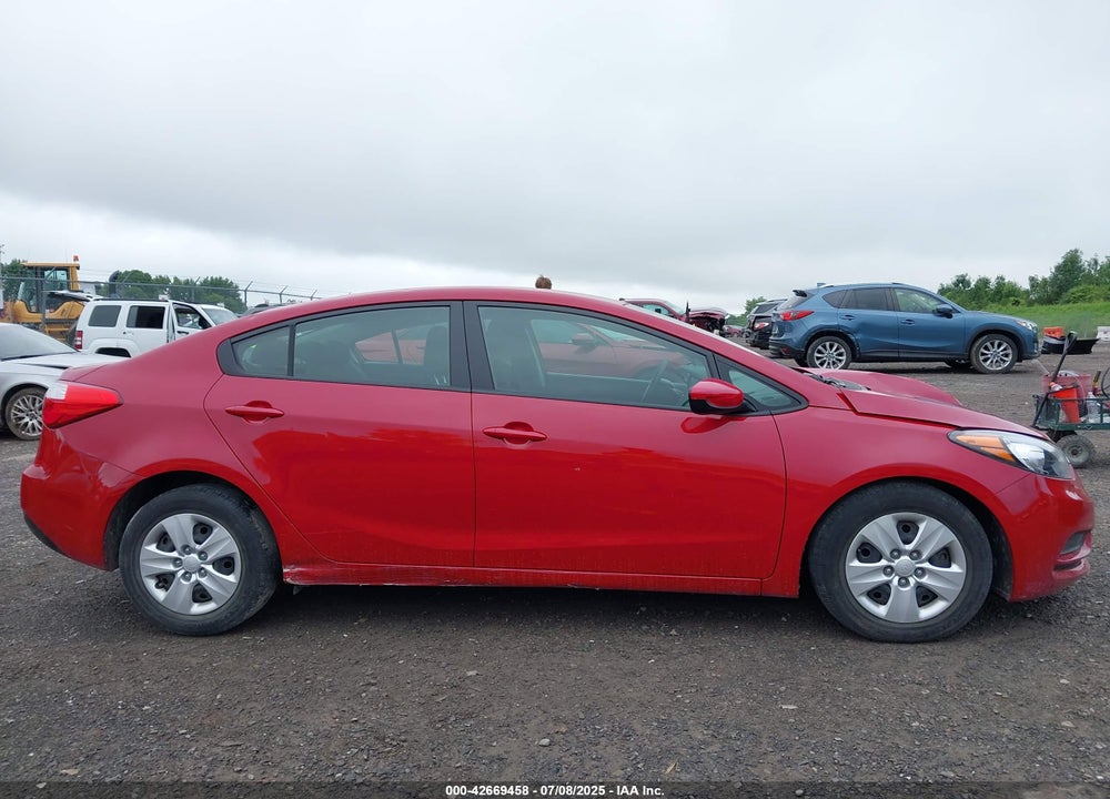 2016 KIA FORTE LX VIN: KNAFK4A6XG5613347