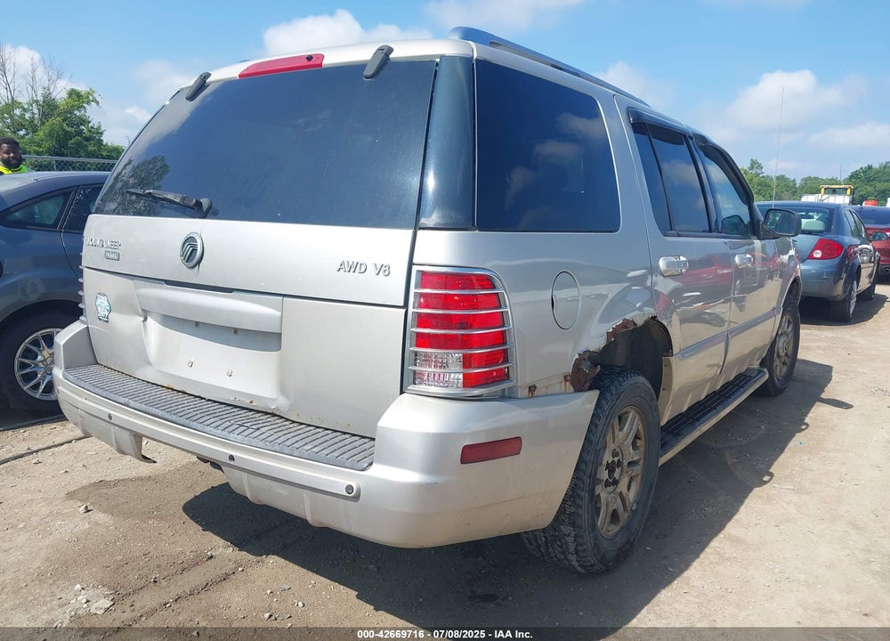 2004 MERCURY MOUNTAINEER VIN: 4M2DU86W84ZJ20303