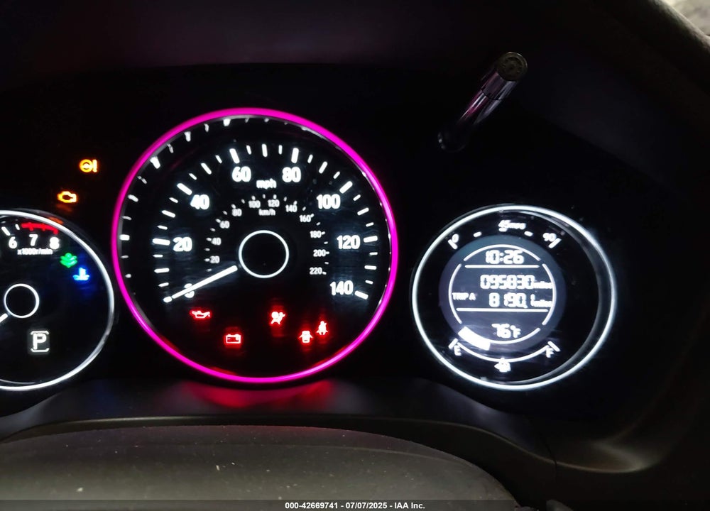 2016 HONDA HR-V VIN: 3CZRU6H31GM748626