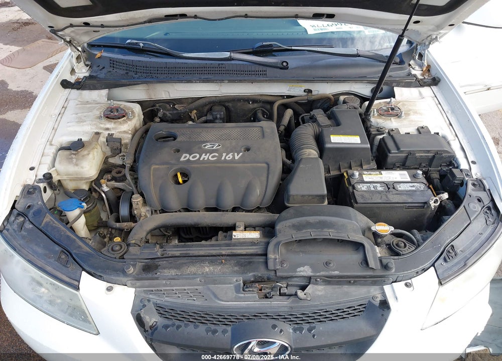 2008 HYUNDAI SONATA GLS VIN: 5NPET46C98H393744