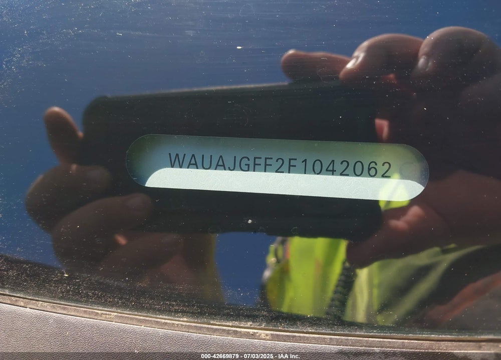 2015 AUDI A3 VIN: WAUAJGFF2F1042062