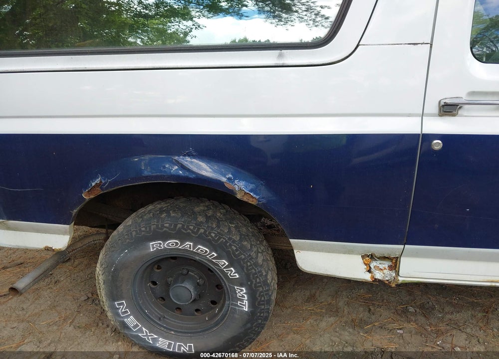 1995 FORD BRONCO U100 VIN: 1FMEU15NXSLA12108