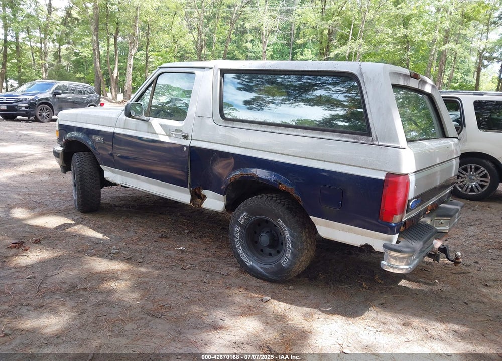 1995 FORD BRONCO U100 VIN: 1FMEU15NXSLA12108