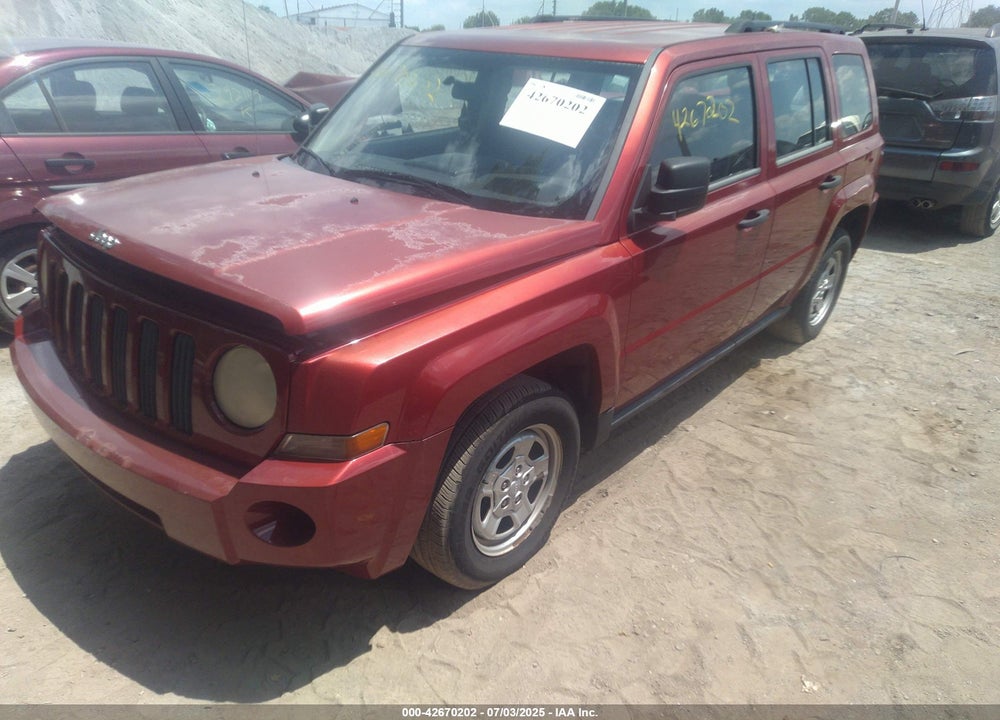 2008 JEEP PATRIOT VIN: 1J8FT28008D799325