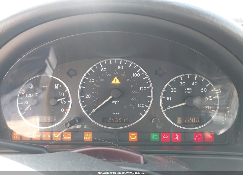 2003 MERCEDES-BENZ ML 350 VIN: 4JGAB57EX3A438290