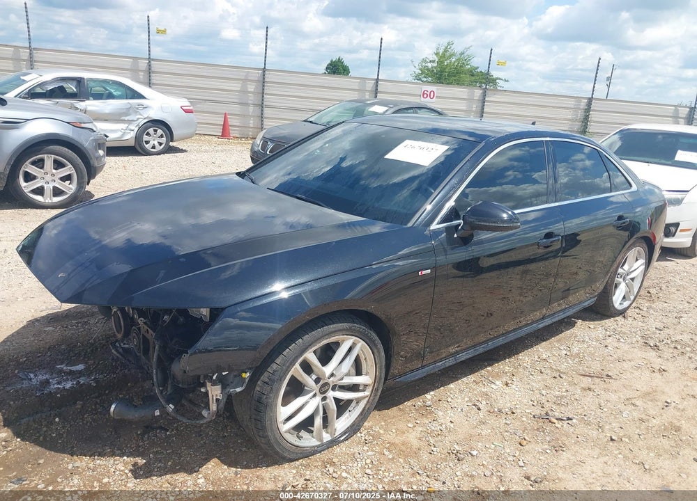 2022 AUDI A4 VIN: WAUEAAF49NN013209