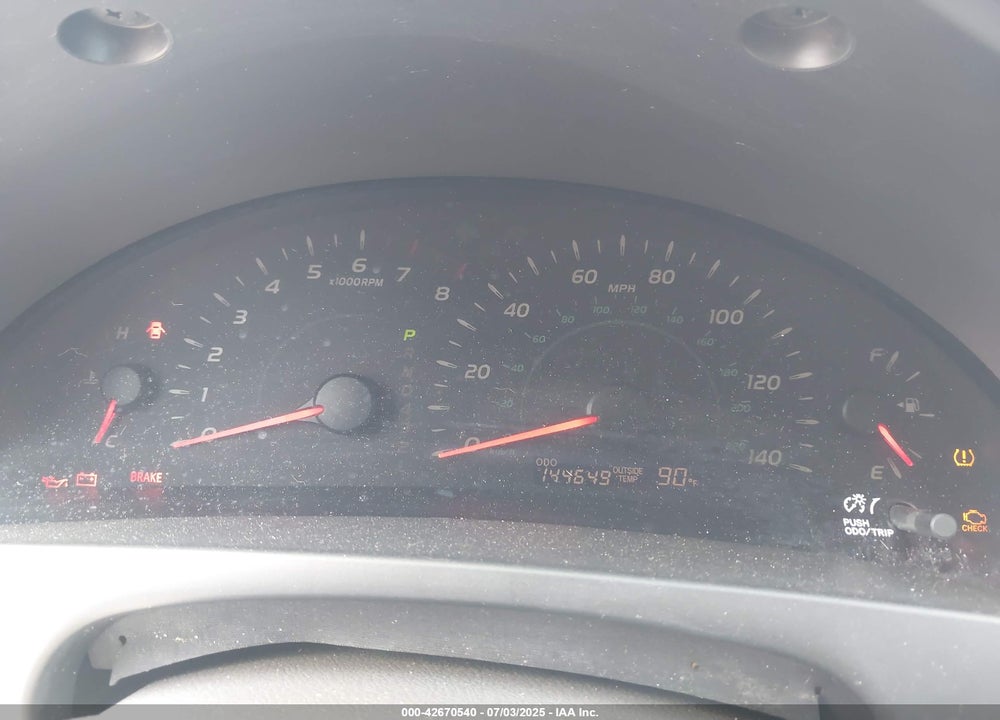2007 TOYOTA CAMRY LE VIN: 4T1BE46K87U574600