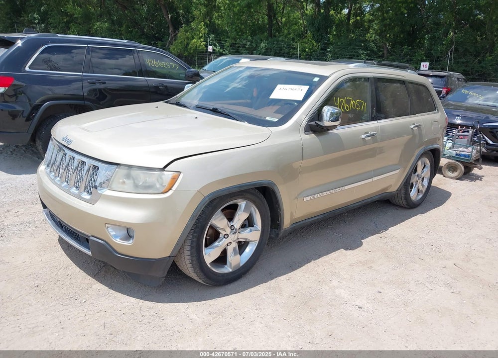 2011 JEEP GRAND CHEROKEE OVERLAND VIN: 1J4RR6GTXBC626392
