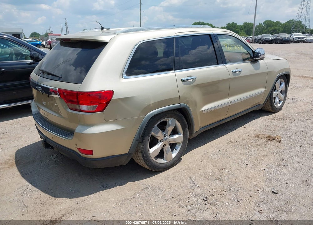 2011 JEEP GRAND CHEROKEE OVERLAND VIN: 1J4RR6GTXBC626392