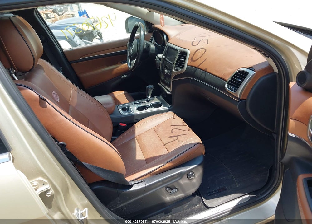 2011 JEEP GRAND CHEROKEE OVERLAND VIN: 1J4RR6GTXBC626392