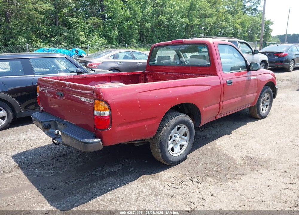 2001 TOYOTA TACOMA VIN: 5TENL42NX1Z805972