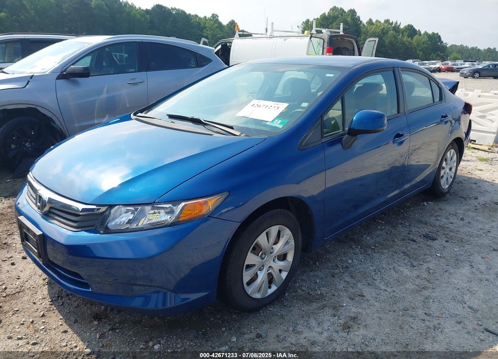 2012 HONDA CIVIC VIN: 2HGFB2F50CH535124