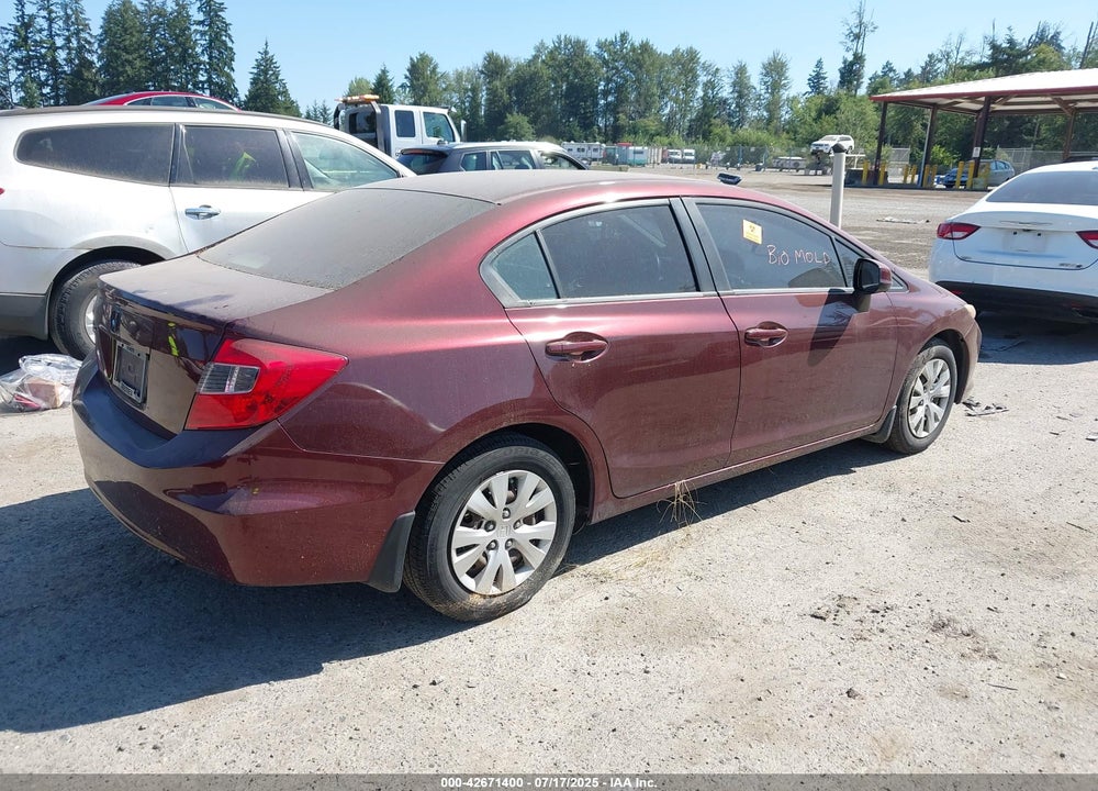 2012 HONDA CIVIC VIN: 19XFB2F57CE368268