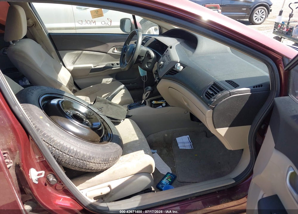 2012 HONDA CIVIC VIN: 19XFB2F57CE368268
