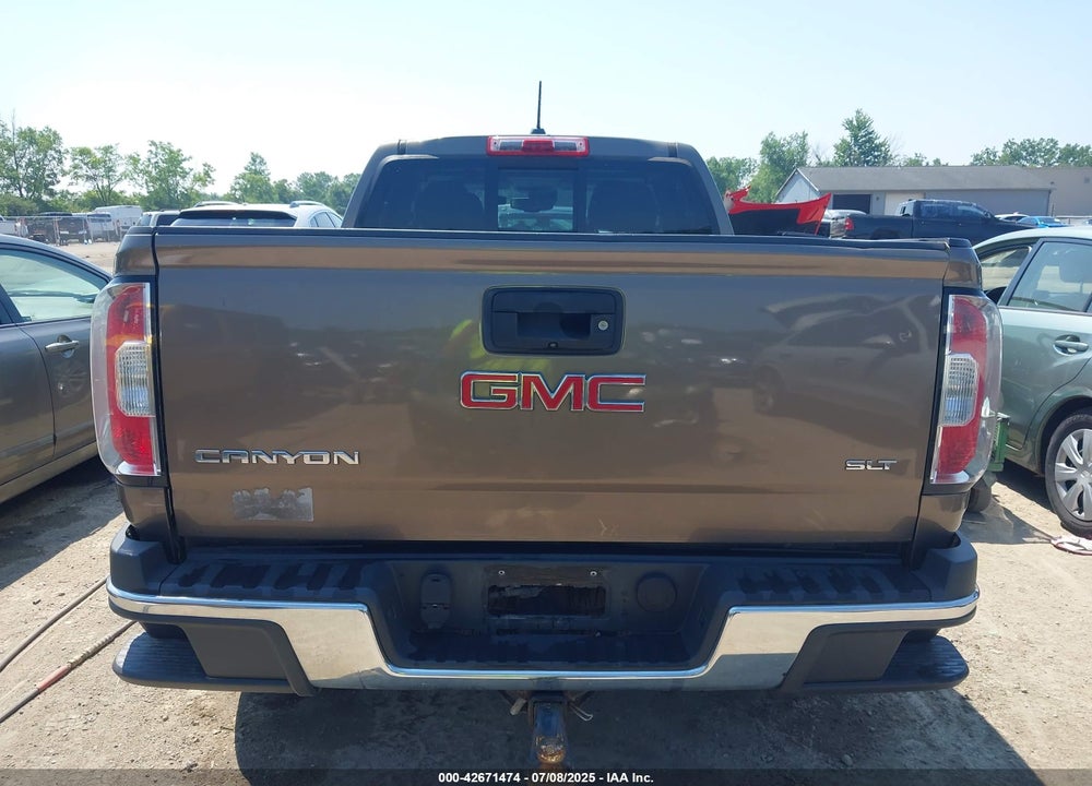 2016 GMC CANYON SLT VIN: 1GTG6DE31G1177359