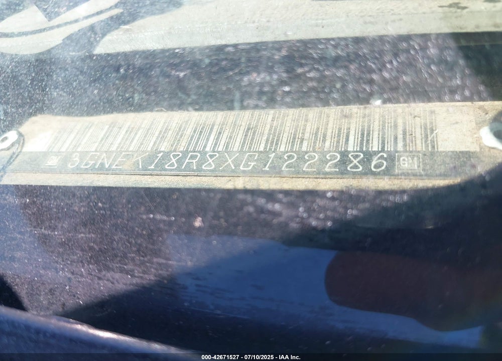 1999 CHEVROLET TAHOE VIN: 3GNEK18R8XG122286