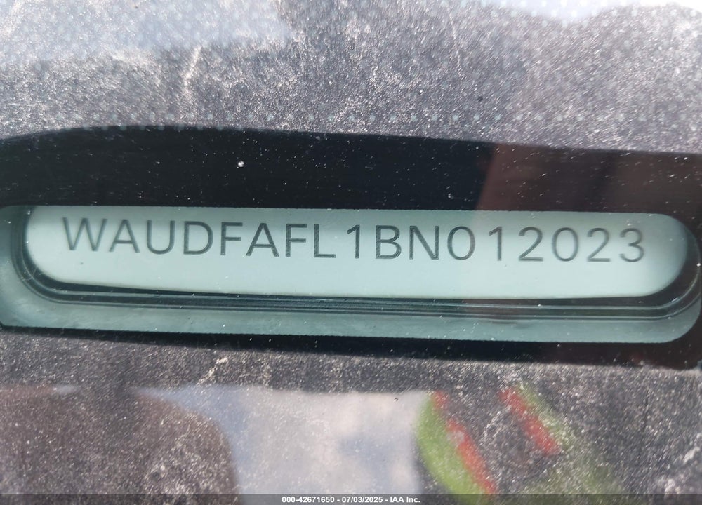2011 AUDI A4 VIN: WAUDFAFL1BN012023