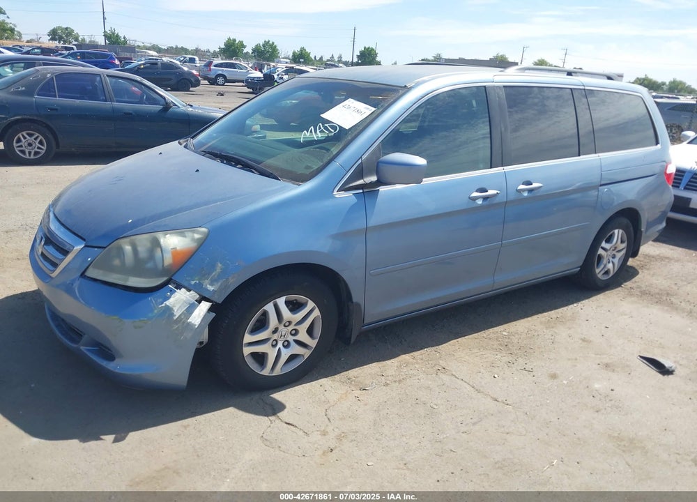 2007 HONDA ODYSSEY EX VIN: 5FNRL38417B091606