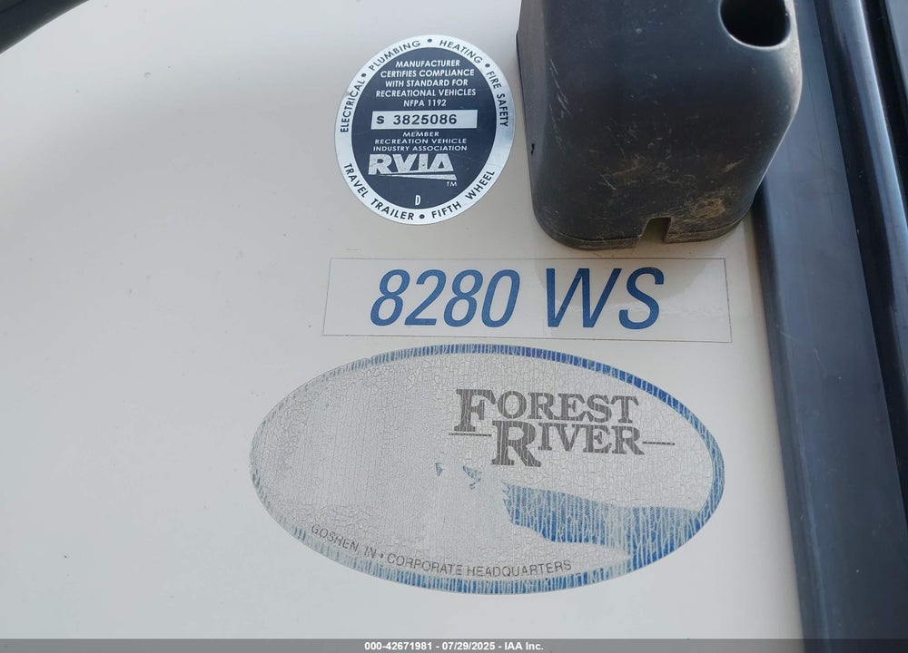 2016 FOREST RIVER OTHER VIN: 4X4FRLD21G1868150