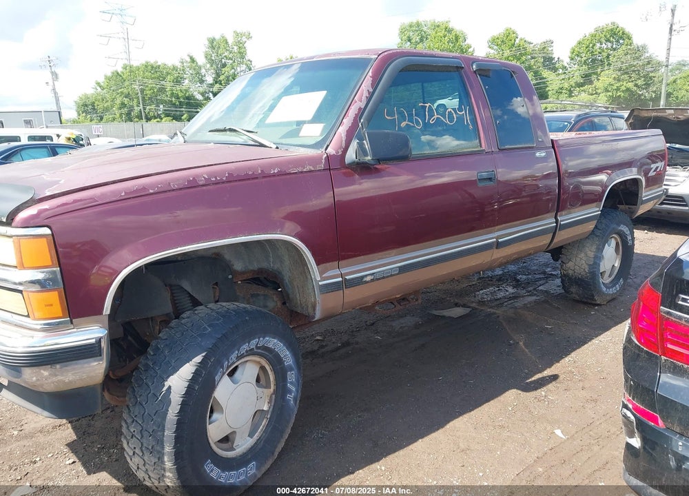 1997 CHEVROLET K1500 FLEETSIDE VIN: 2GCEK19R1V1202235