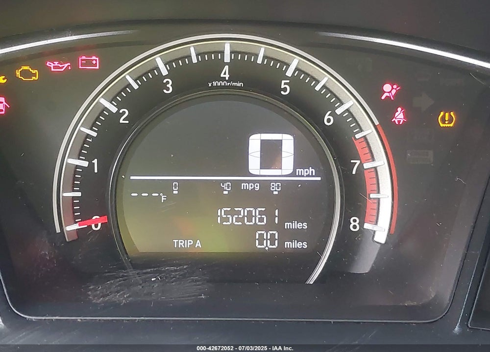 2017 HONDA CIVIC VIN: SHHFK7G21HU230100