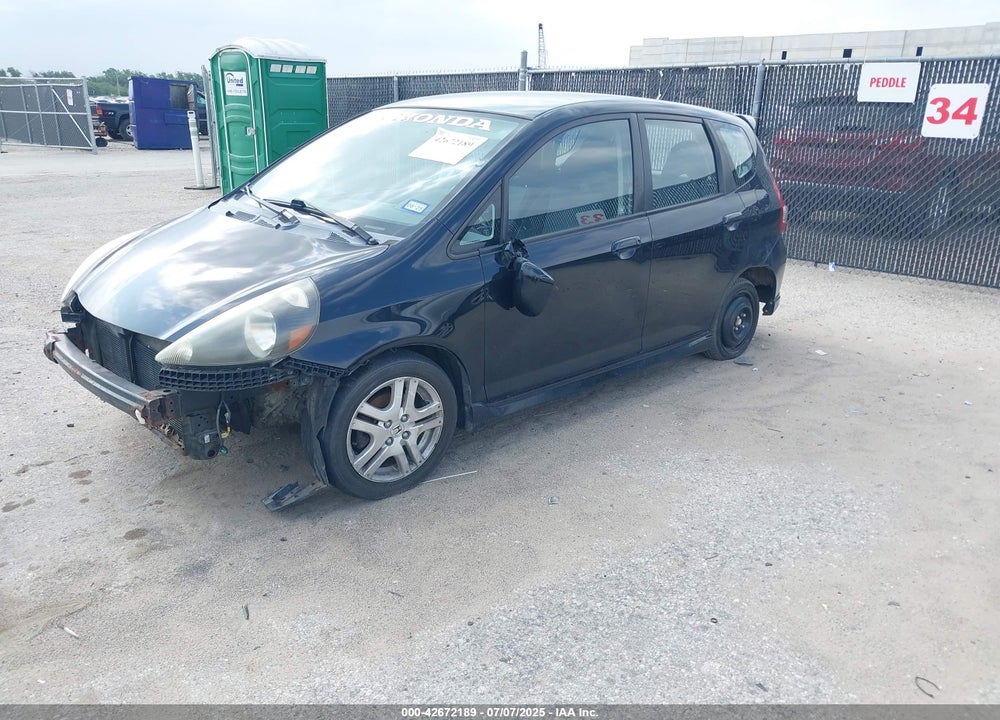 2007 HONDA FIT SPORT VIN: JHMGD38607S062542