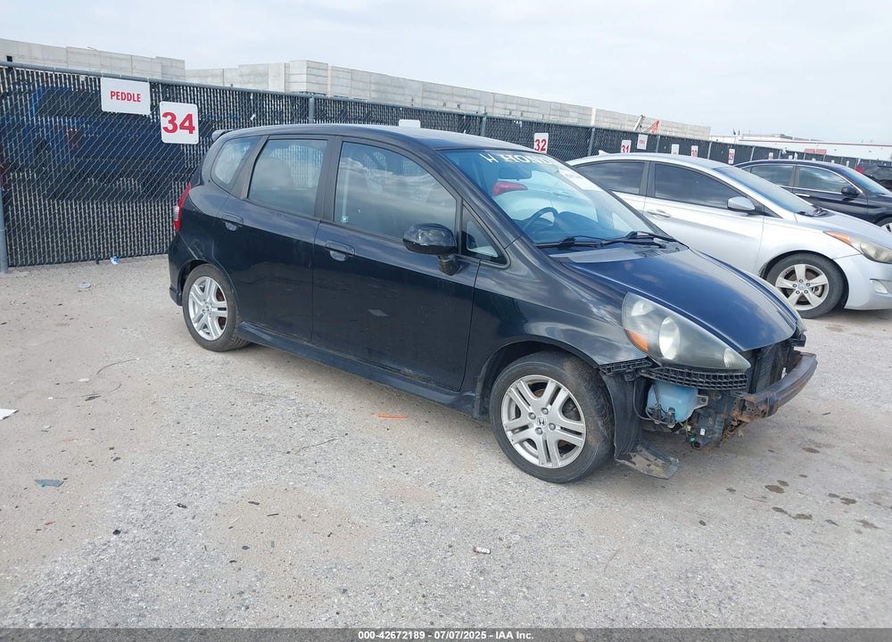 2007 HONDA FIT SPORT VIN: JHMGD38607S062542