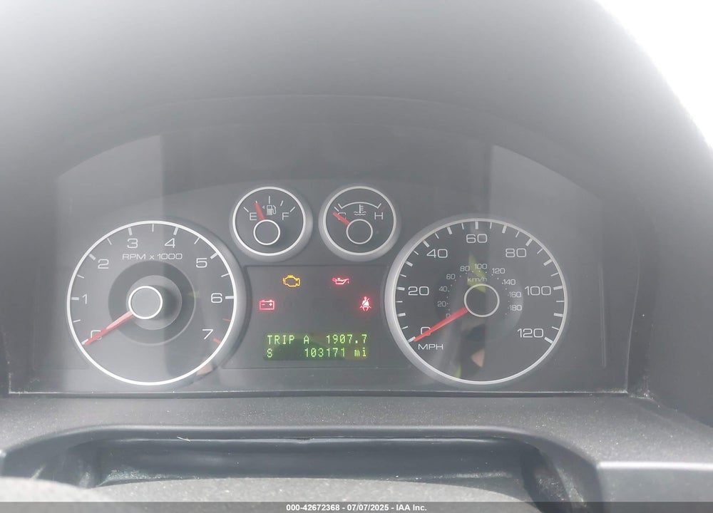 2007 FORD FUSION VIN: 3FAHP08197R111500