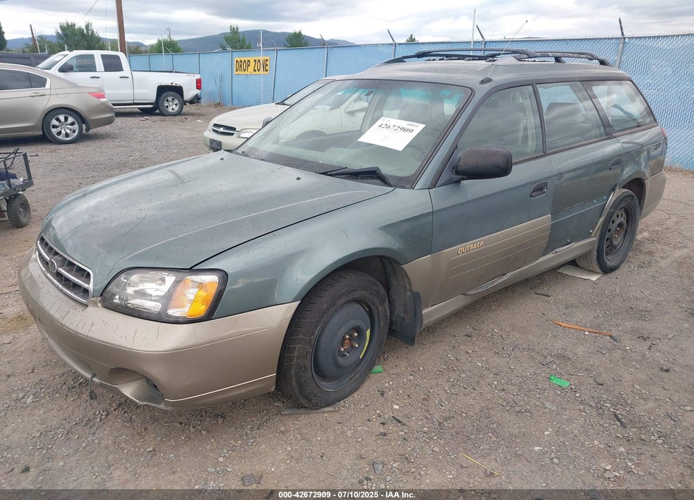 2000 SUBARU OUTBACK VIN: 4S3BH6659Y7629217