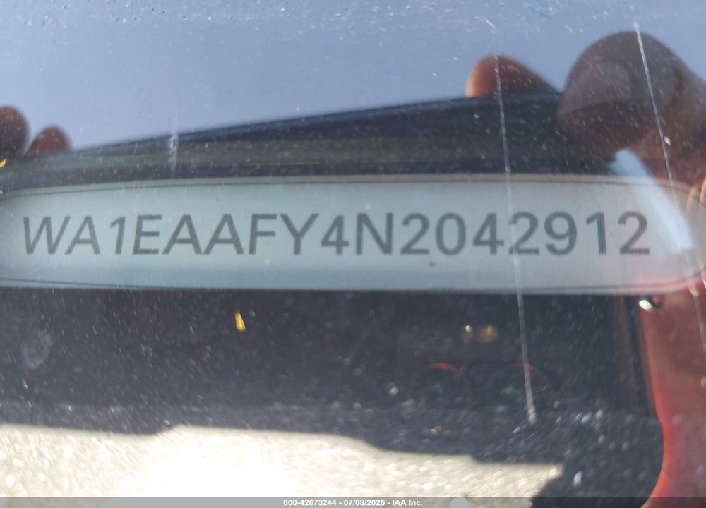 2022 AUDI Q5 VIN: WA1EAAFY4N2042912
