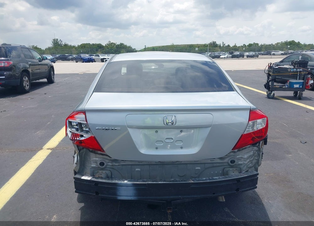 2012 HONDA CIVIC LX VIN: 19XFB2F50CE378219