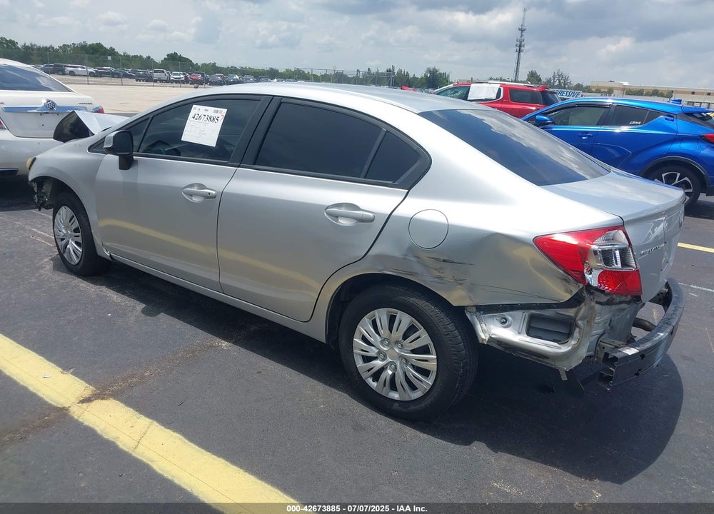 2012 HONDA CIVIC LX VIN: 19XFB2F50CE378219