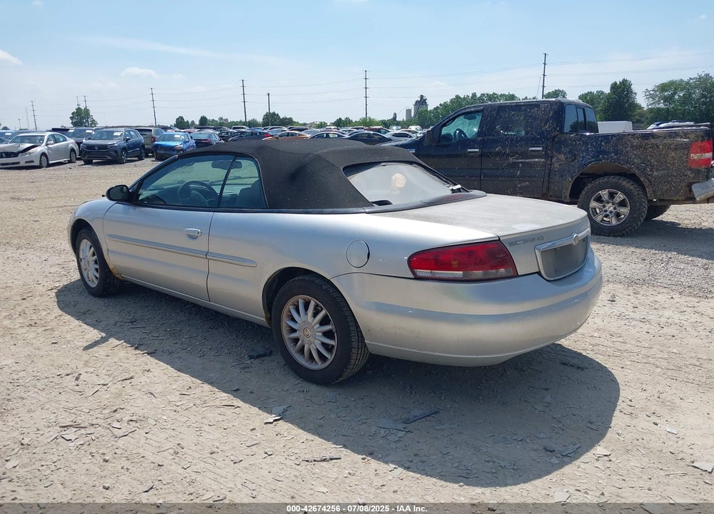 2003 CHRYSLER SEBRING LXI VIN: 1C3EL55T43N537821