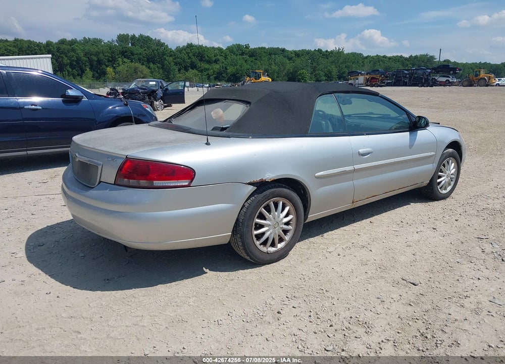 2003 CHRYSLER SEBRING LXI VIN: 1C3EL55T43N537821