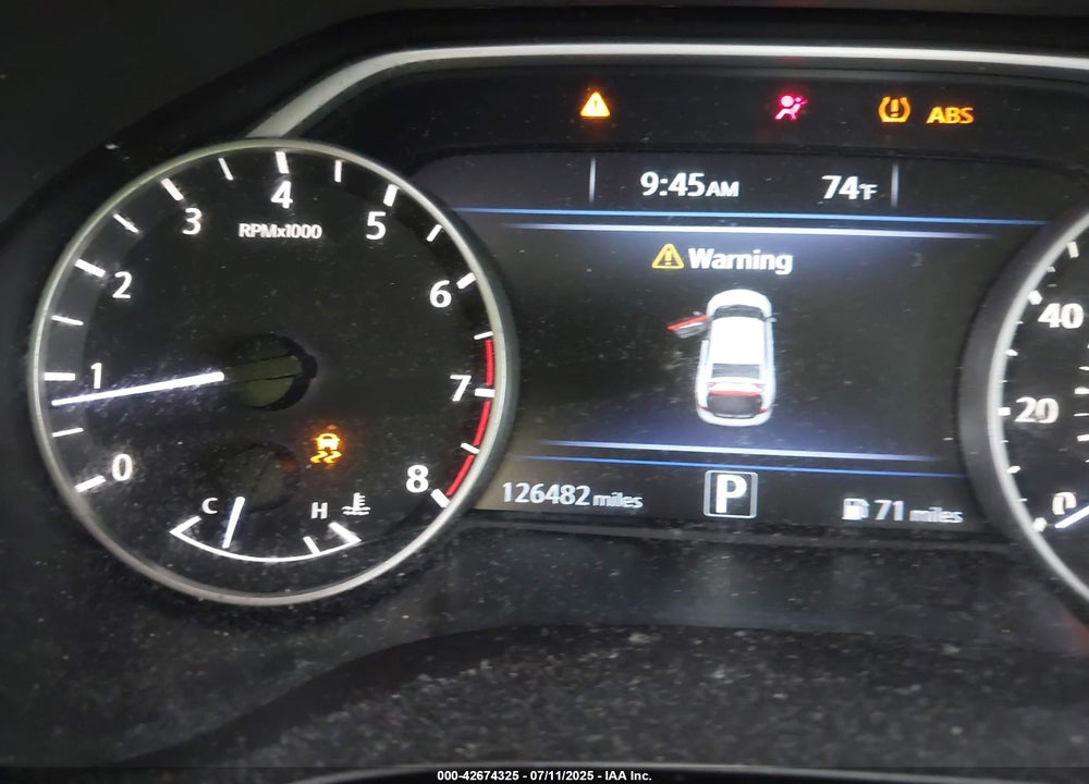 2017 NISSAN MAXIMA VIN: 1N4AA6AP9HC365857