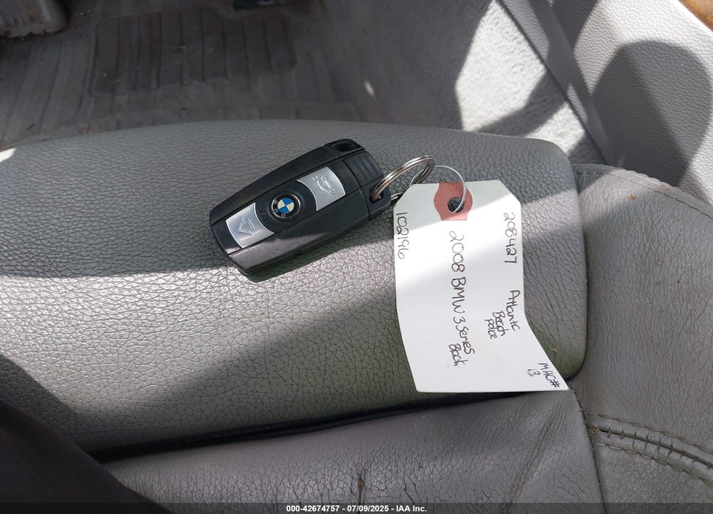 2008 BMW 328I VIN: WBAVA37598NL54326