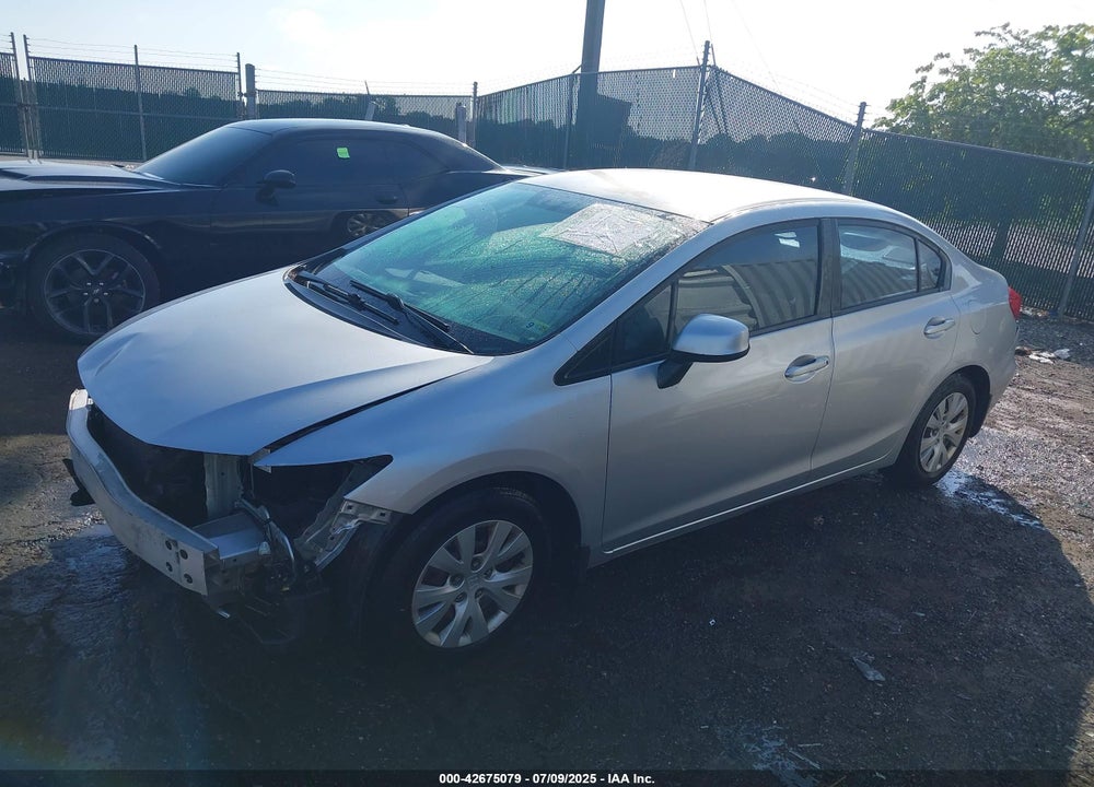 2012 HONDA CIVIC VIN: 2HGFB2F59CH309020
