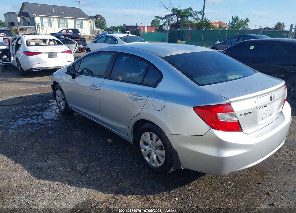 2012 HONDA CIVIC VIN: 2HGFB2F59CH309020