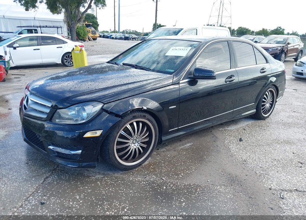 2012 MERCEDES-BENZ C CLASS VIN: WDDGF4HB7CR195451