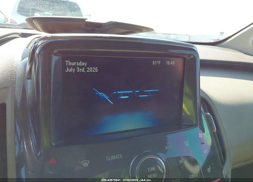 2013 CHEVROLET VOLT VIN: 1G1RH6E41DU119665